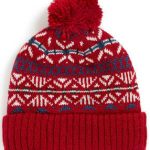 Gorros de invierno de lana rojo